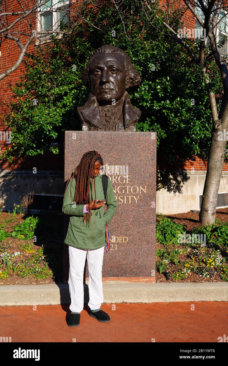 Washington, DC 21 FEB 2020 Ansicht des CollegeCampus der