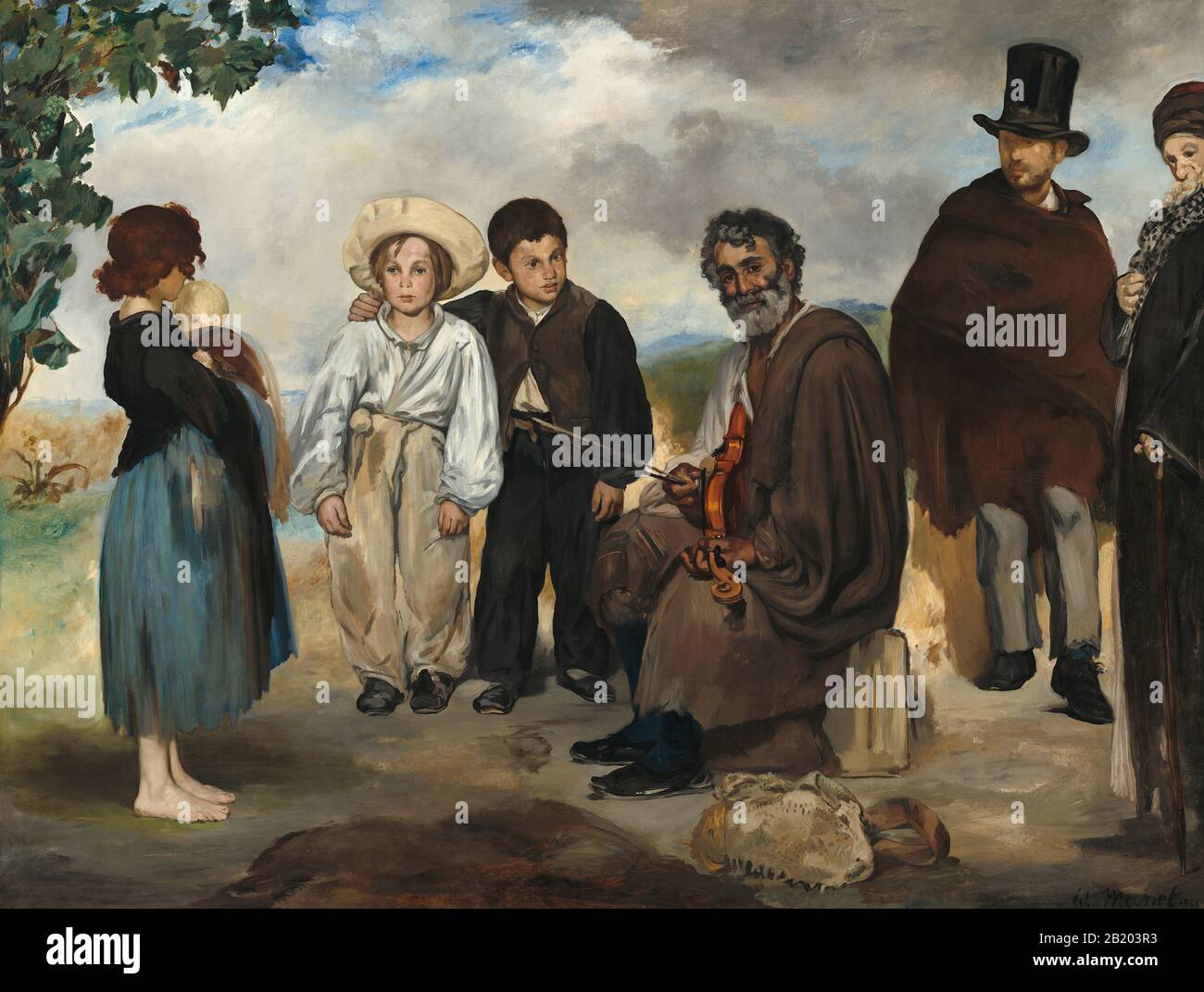 Das Alte Musikergemälde von Édouard Manet (von 1862) - Sehr hohe Auflösung und Qualitätsbild Stockfoto