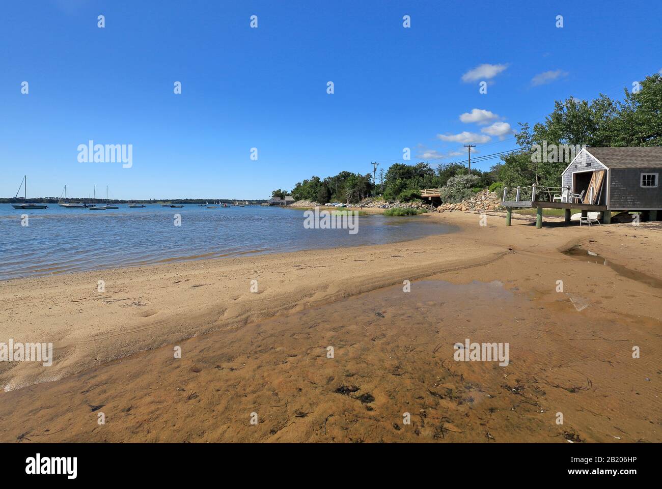 Blick auf Pleasant Bay, Cape Cod, USA Stockfoto