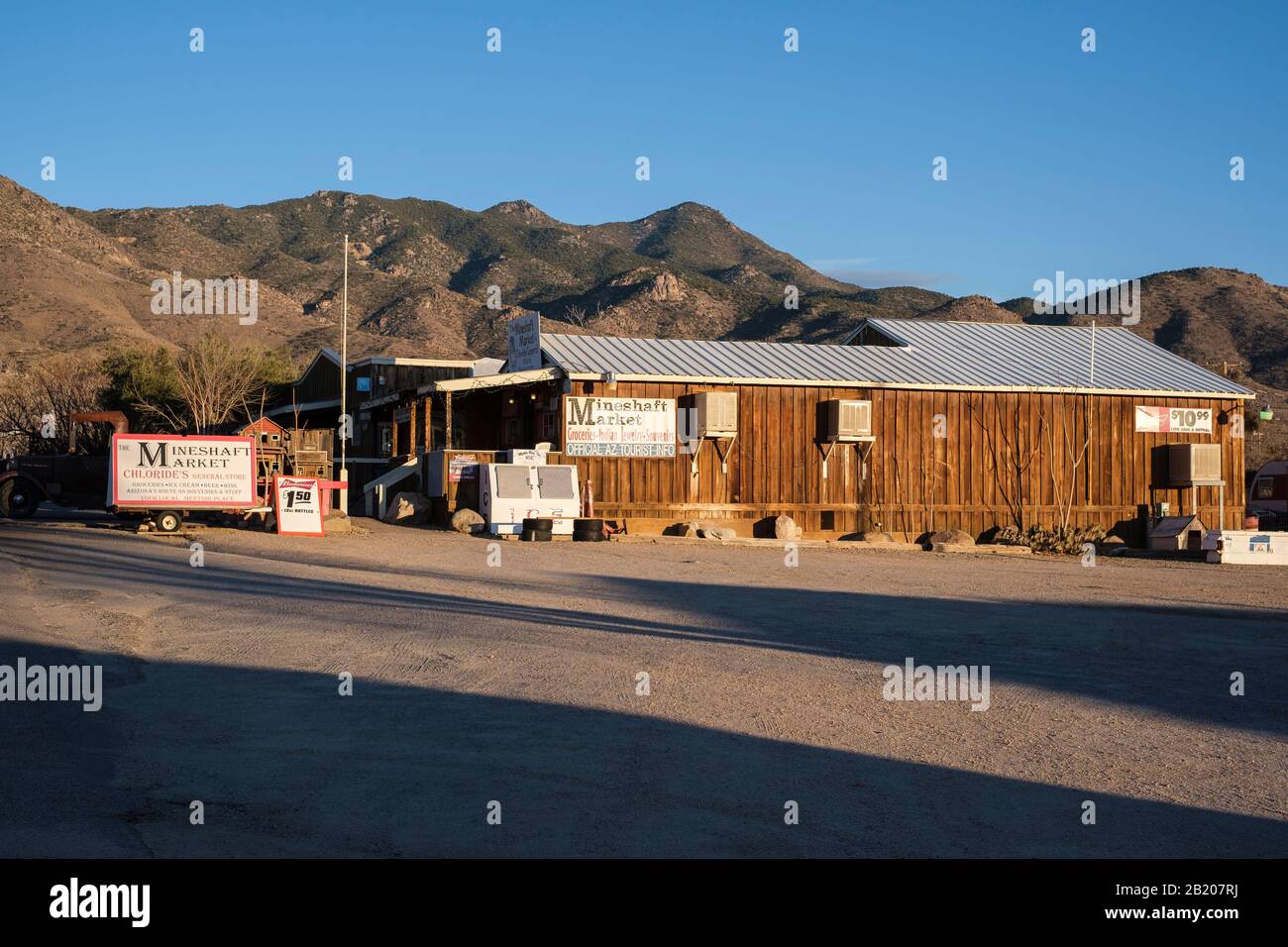 Mineshaft Market & General Store, Chloride, Arizona, 86431, USA. Stockfoto