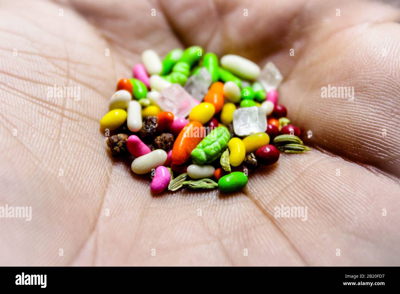 Ein Bild von Süßigkeiten Stockfoto