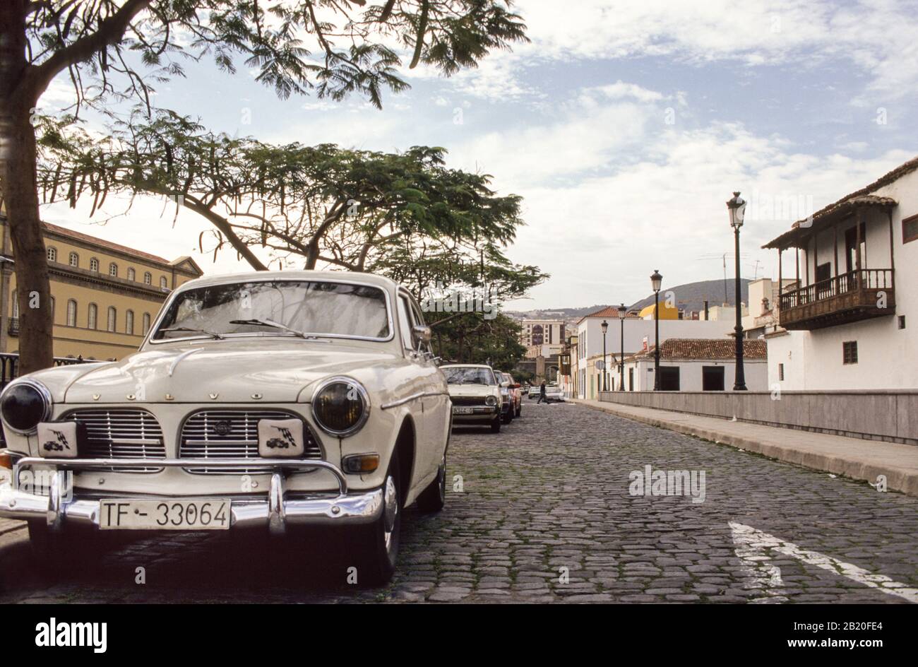 Klassisches schwedisches Volvo-Auto auf den Straßen von Santa Domingo in der Dominikanischen Republik. Stockfoto