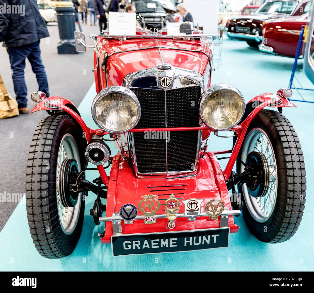 Ein MG J2 Midget auf Der Classic Car Show London 2020 Stockfoto