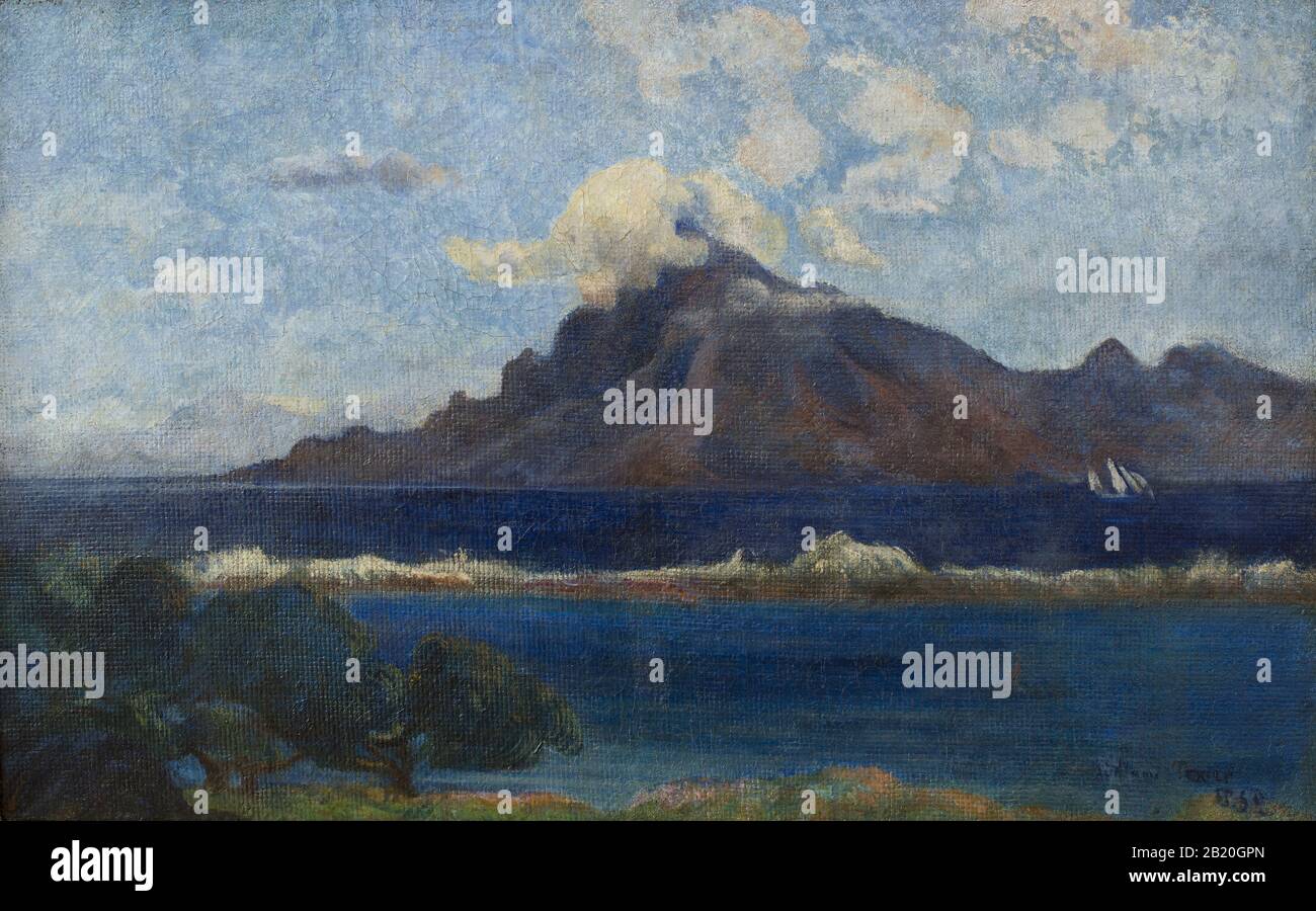 ) Gemälde des 19. Jahrhunderts von Paul Gauguin - Sehr hohe Auflösung und Qualitätsbild Stockfoto