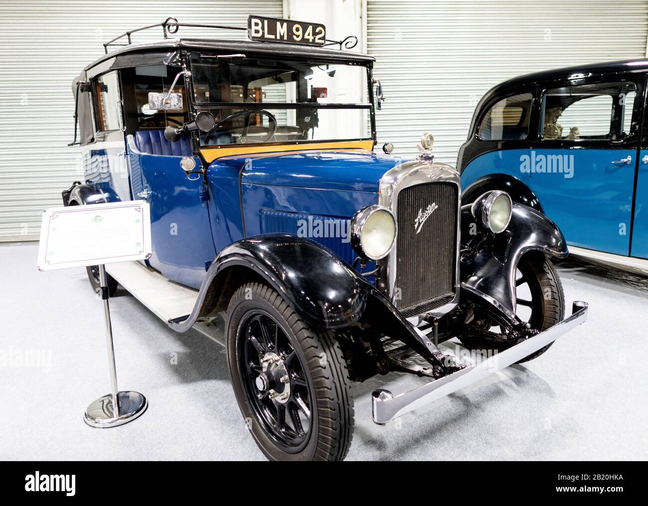 1934 Austin Low Loader Taxi Kabine Die Classic Car Show London 2020 Stockfoto