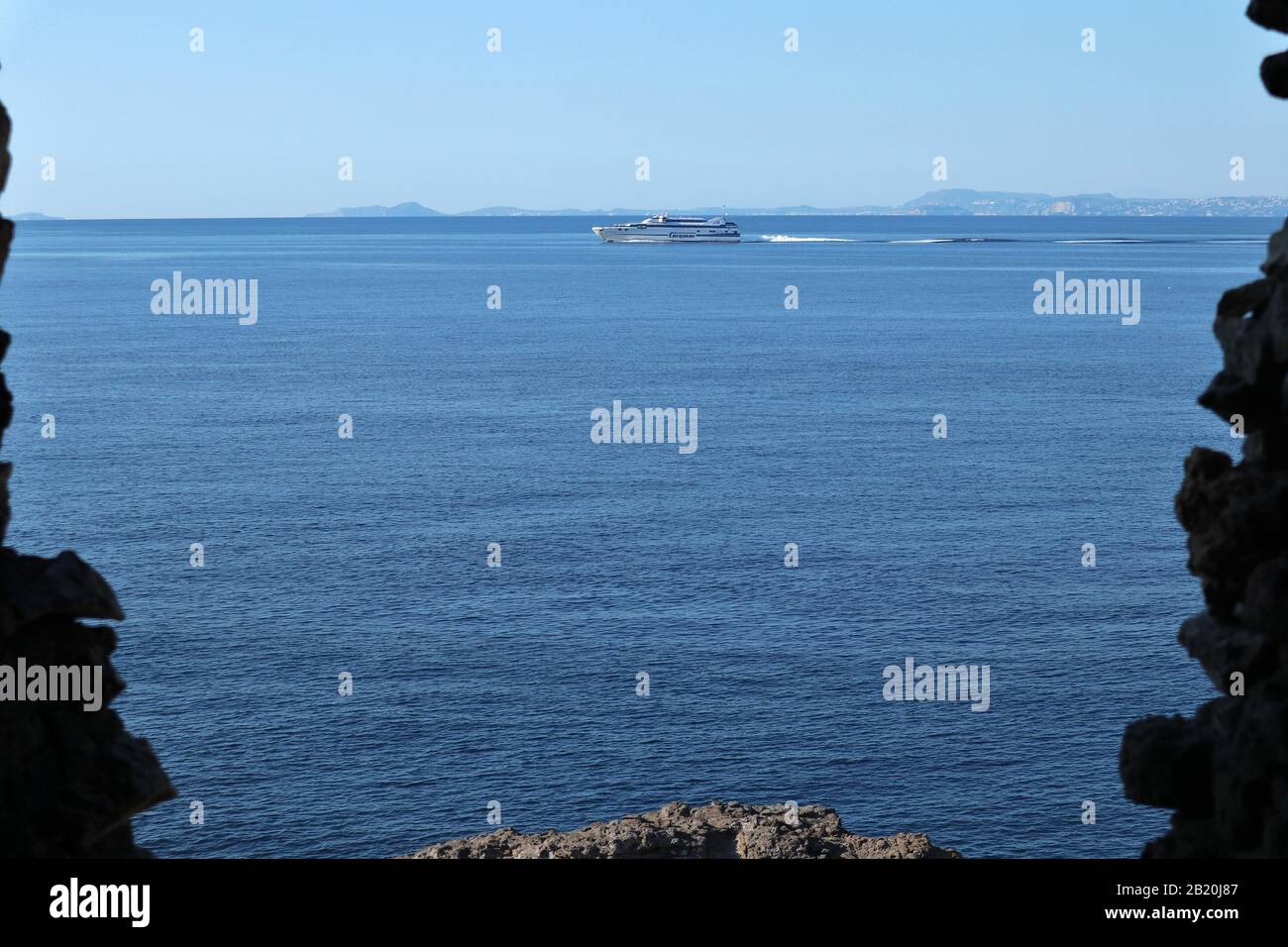 Sorrento - Bagni della Regina Giovanna Stockfoto