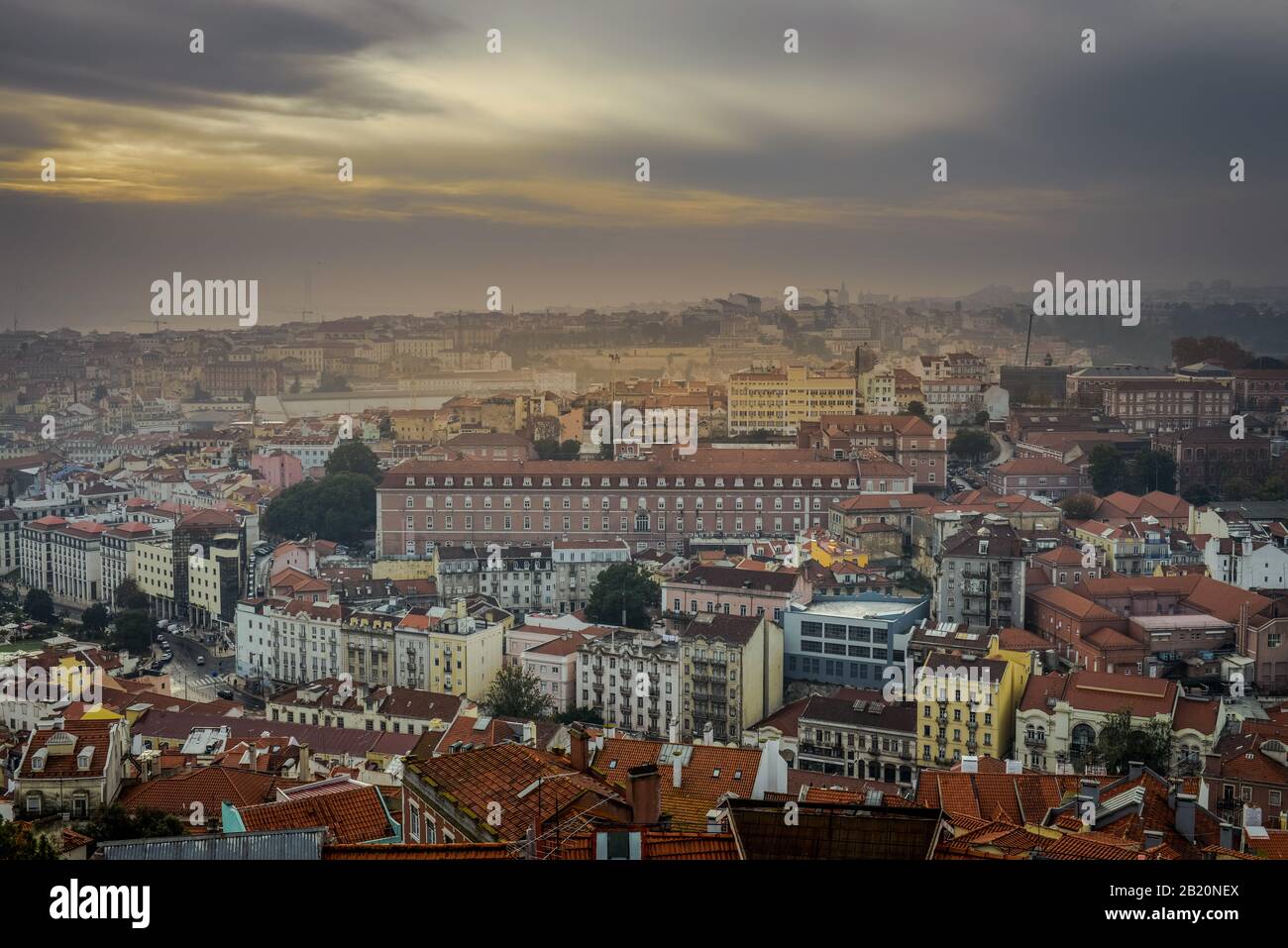 Innenstadt Baixa, Lissabon, Portugal Stockfoto