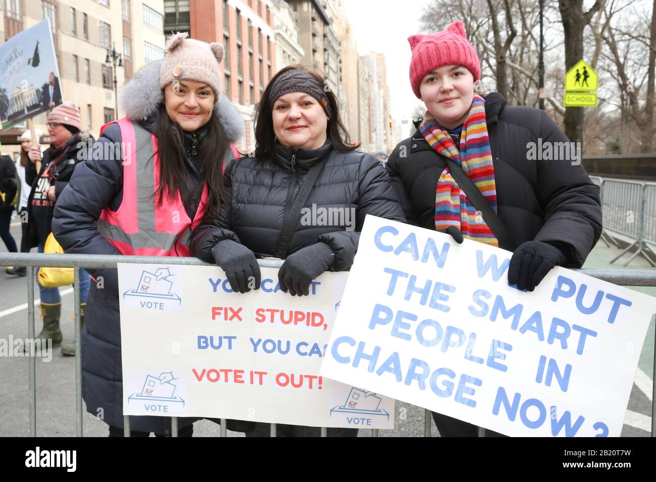 Frauen März New York City 18. Januar 2020 Stockfoto