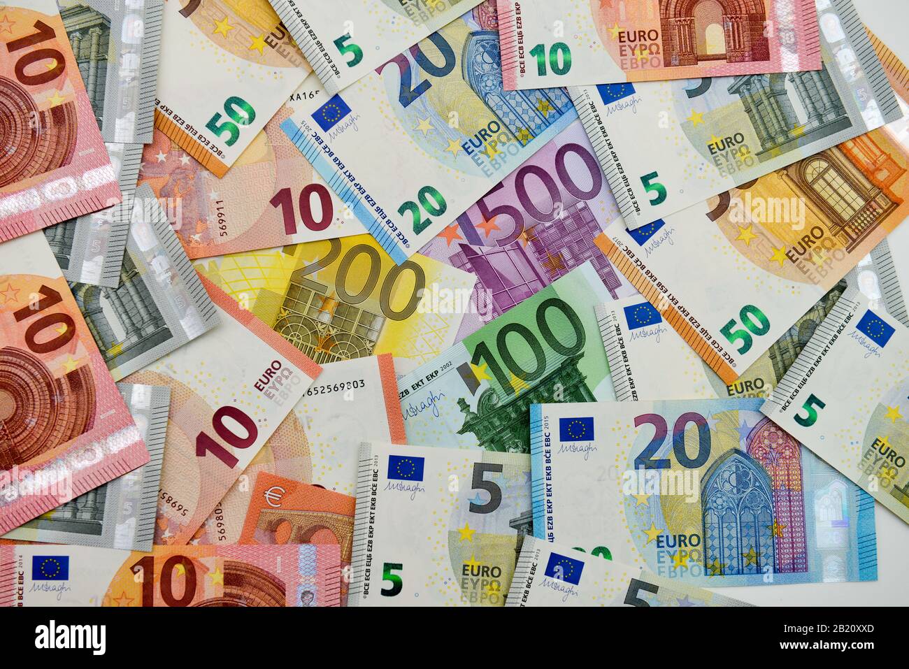 Euroscheine Stockfoto