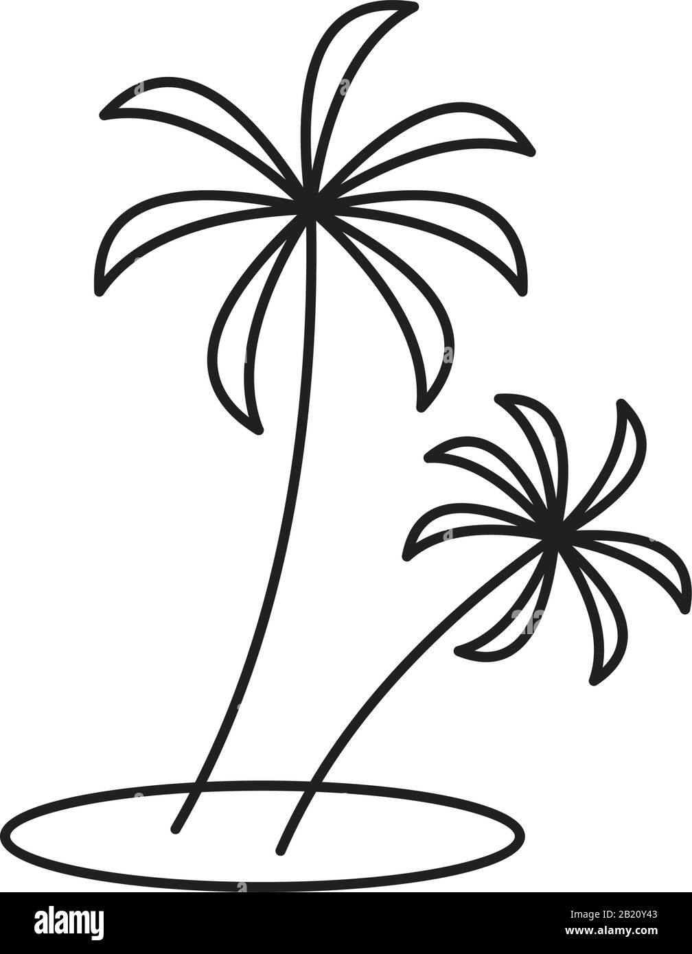 Palm Tree Icon Vorlage schwarz Farbe editierbar. Palm-Baum-Symbol Symbol flache Vektorgrafiken für Grafik- und Webdesign. Stock Vektor