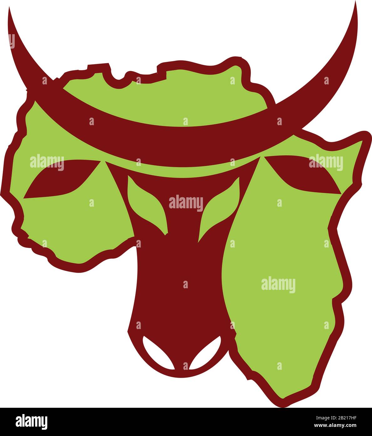 Symbol der Landwirtschaft in Afrika Stock Vektor