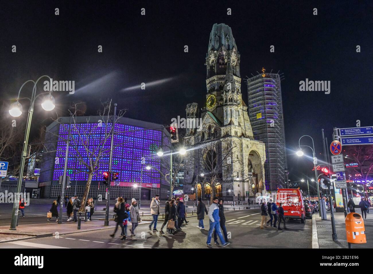 Gedächtniskirche, Charlottenburg, Berlin, Deutschland Stockfoto