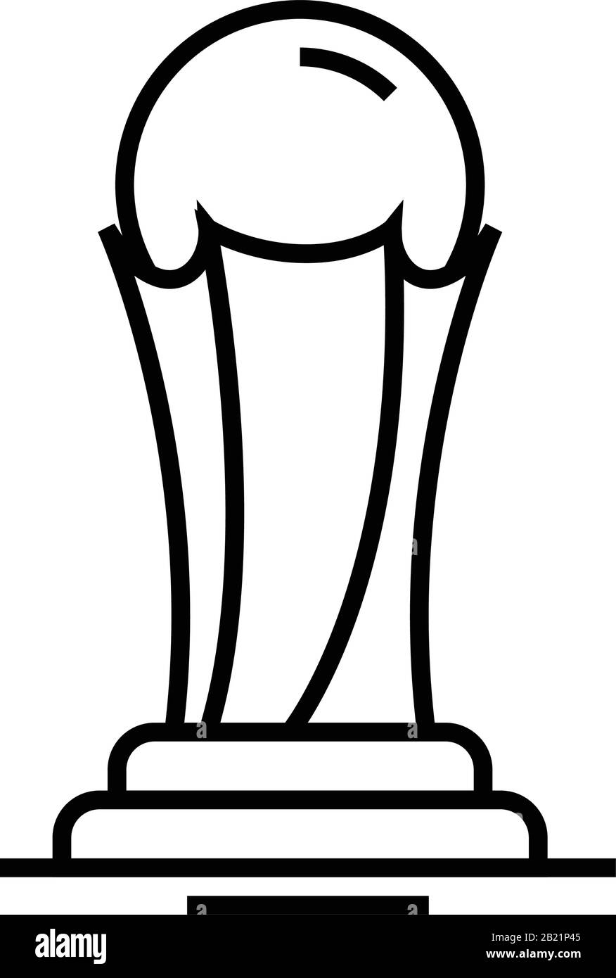 Symbol der olympischen Linie, Konzeptzeichen, Vektordarstellung der Kontur, lineares Symbol. Stock Vektor