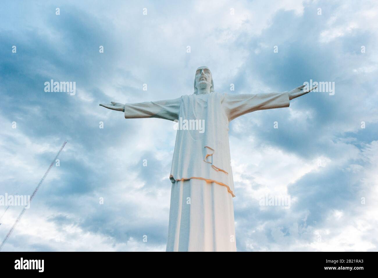 Cali, KOLUMBIEN - OKTOBER 2019 Die Christkönigsstatue in Santiago de Cali Stockfoto