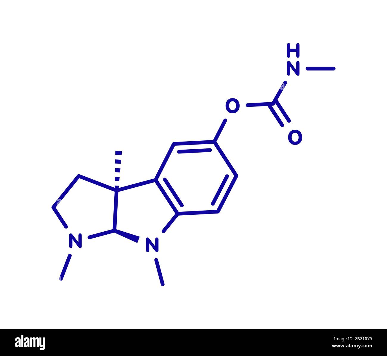 Physikalisch-alkaloidisches Molekül, Abbildung Stockfoto