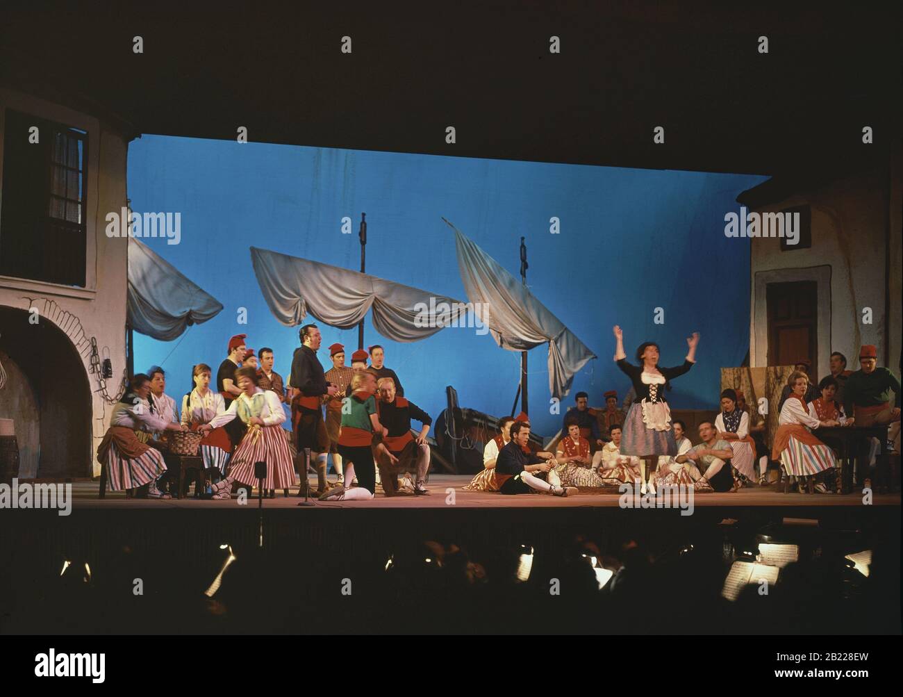 ESCENA DE LA OPERA MARINA - FOTO AÑOS 60. Stockfoto