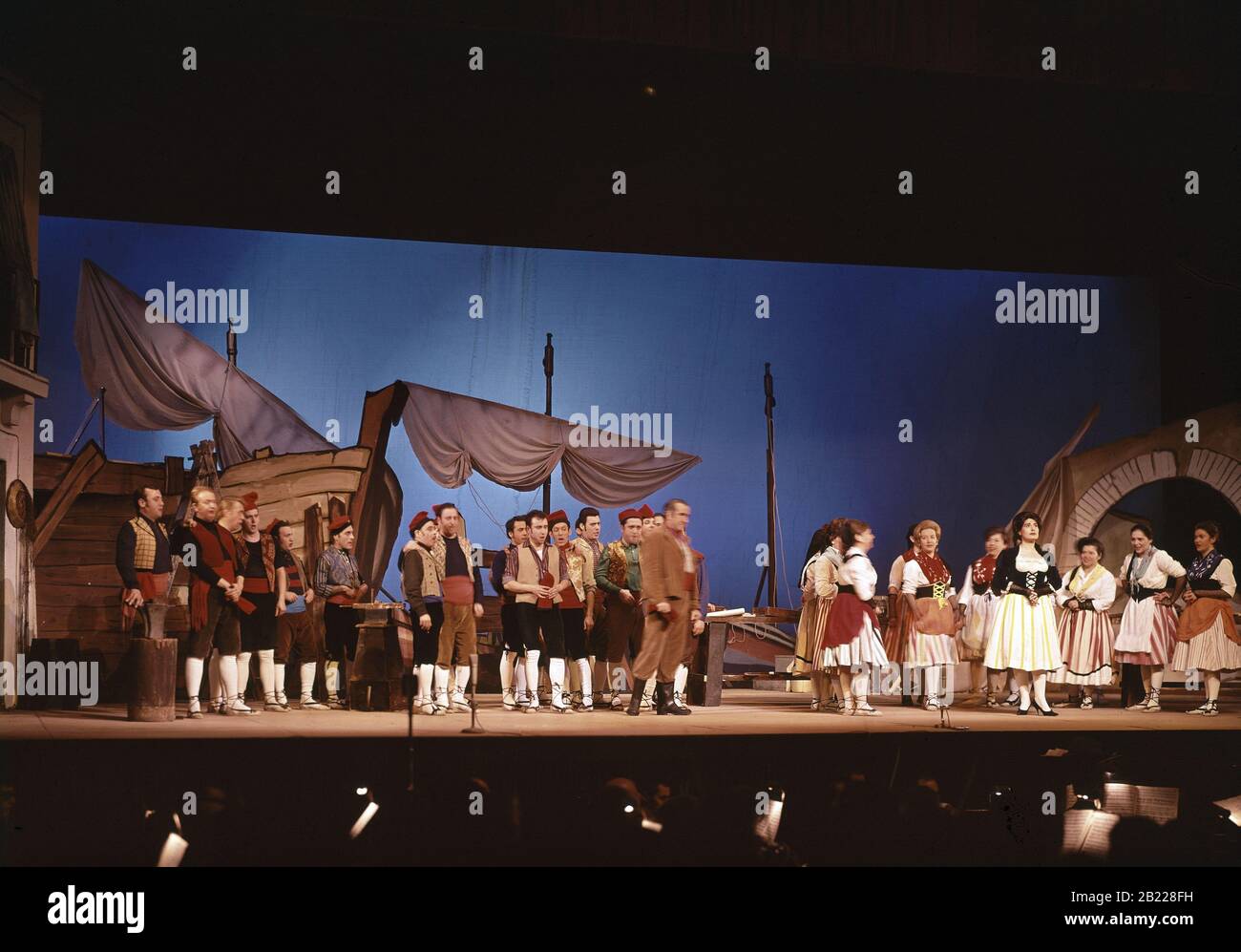 ESCENA DE LA OPERA MARINA - FOTO AÑOS 60. Stockfoto