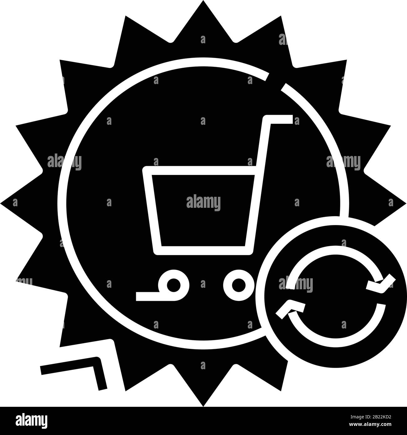 Consumption Black Icon, Konzeptabbildung, Vektor-Flat-Symbol, Glyph-Zeichen. Stock Vektor