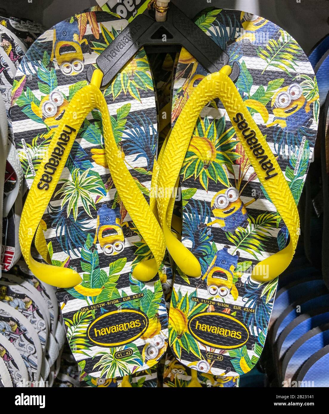 HAVAIANAS LADEN IN RIO DE JANEIRO, BRASILIEN Stockfoto