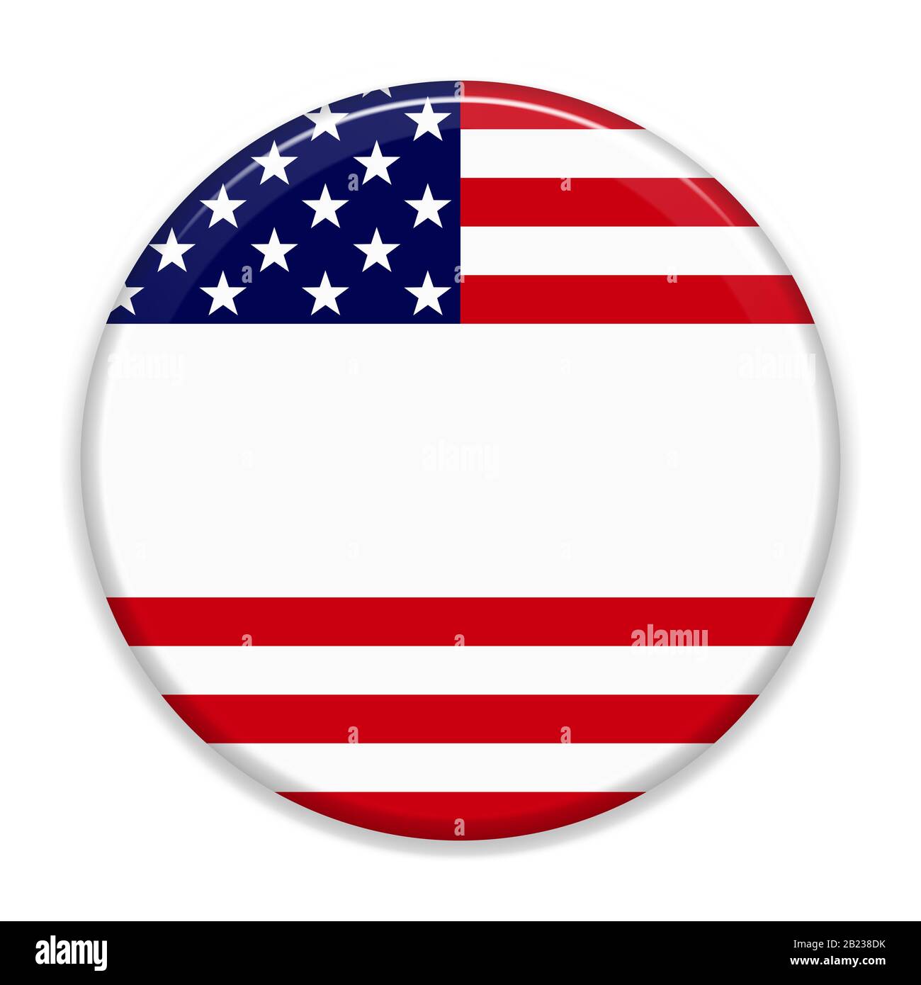 US-Wahlhintergrund, für Pin, Badge, Wahlkampf-Taste. Stockfoto