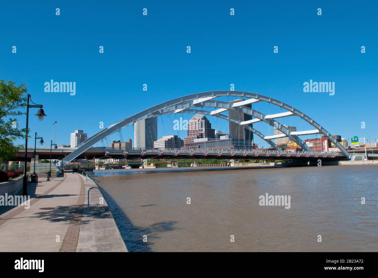 Bruecke in Rochester, New York Stockfoto