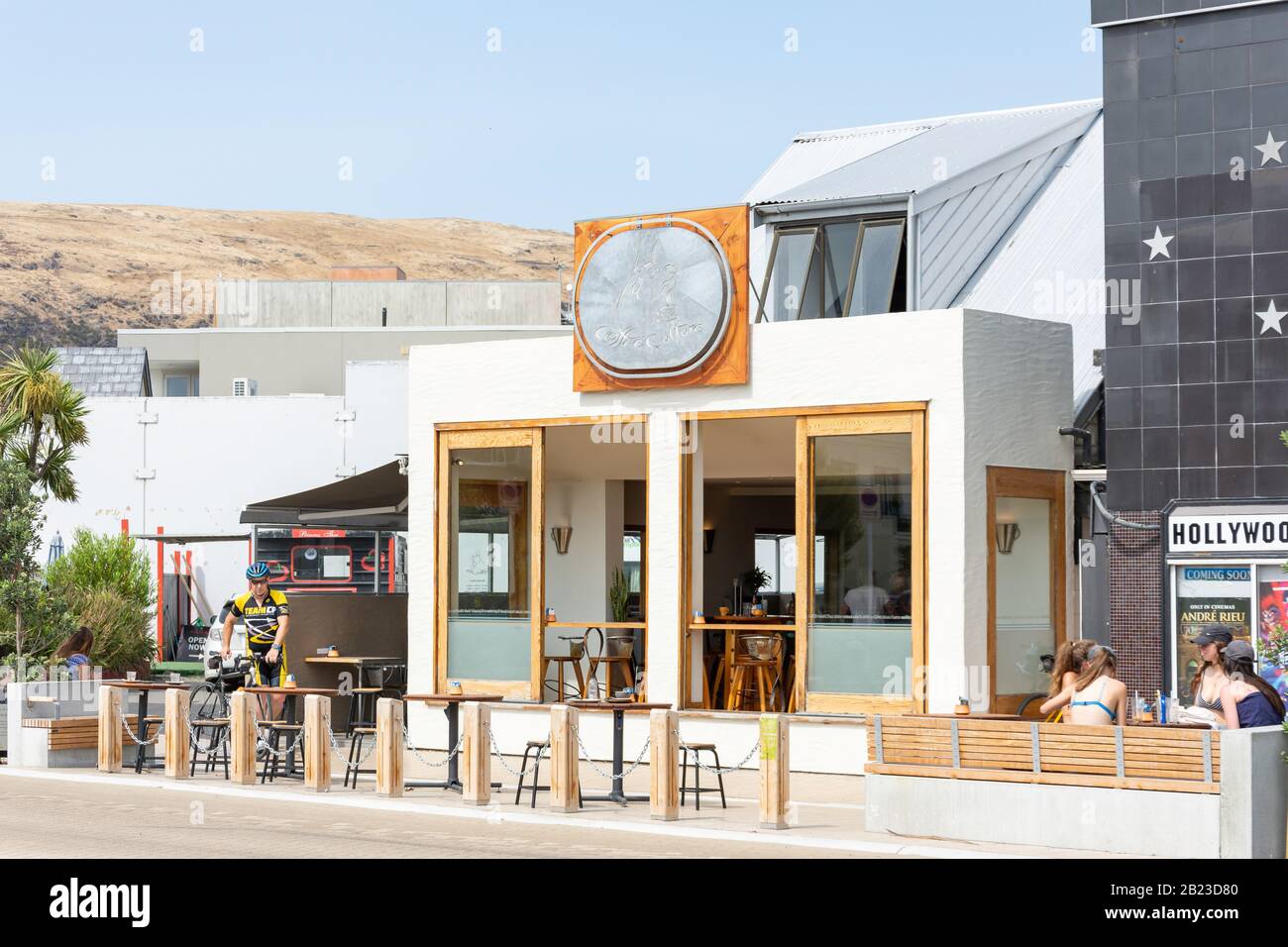 Coffee Culture Coffee Shop, Marriner Street, Sumner, Christchurch, Canterbury Region, Neuseeland Stockfoto