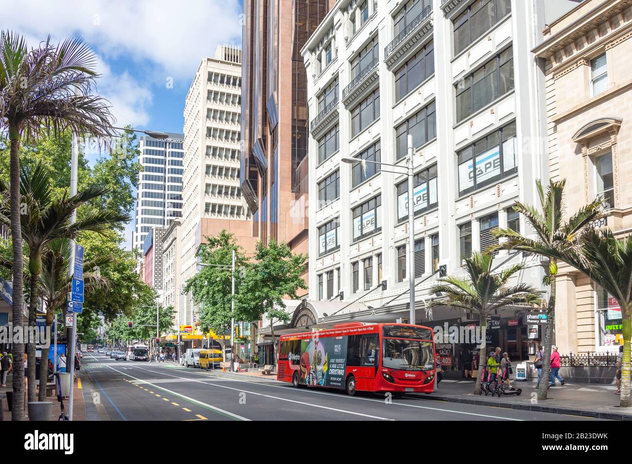 Queen Street, Stadtzentrum, Auckland, Auckland Region, Neuseeland Stockfoto
