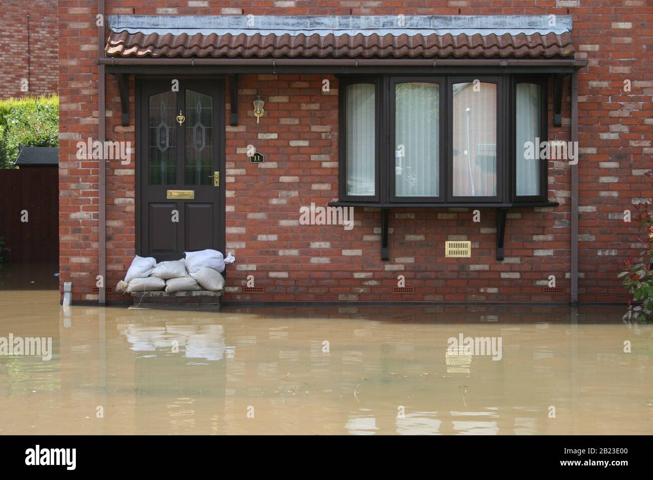 Überschwemmte Wohnung, Hausflut Stockfoto