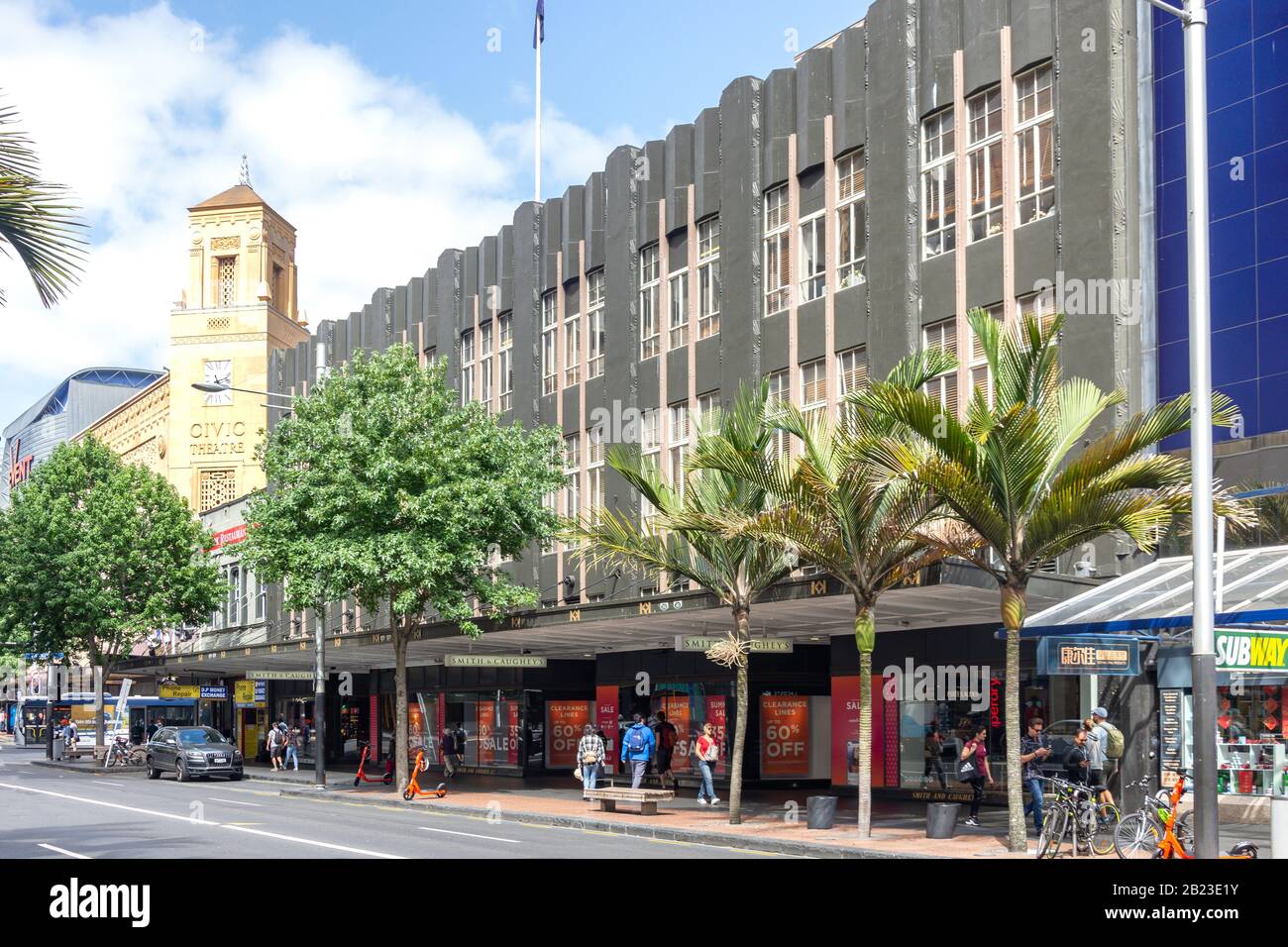 Smith & Caughey's Kaufhaus, Queen Street, City Center, Auckland, Auckland Region, Neuseeland Stockfoto
