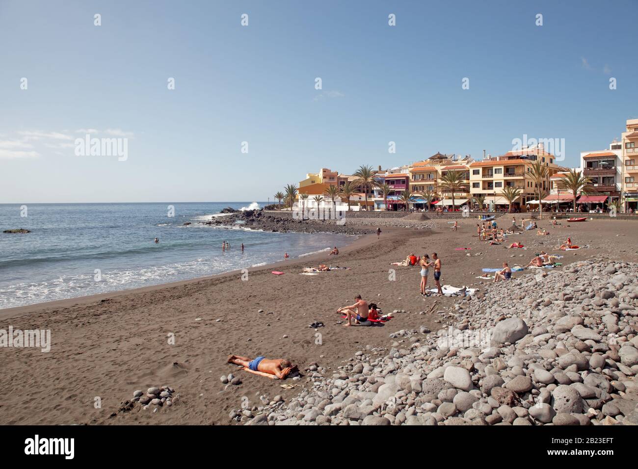 Playa Valle Gran Rey, La Gomera, Kanarische Inseln, Spanien Stockfoto