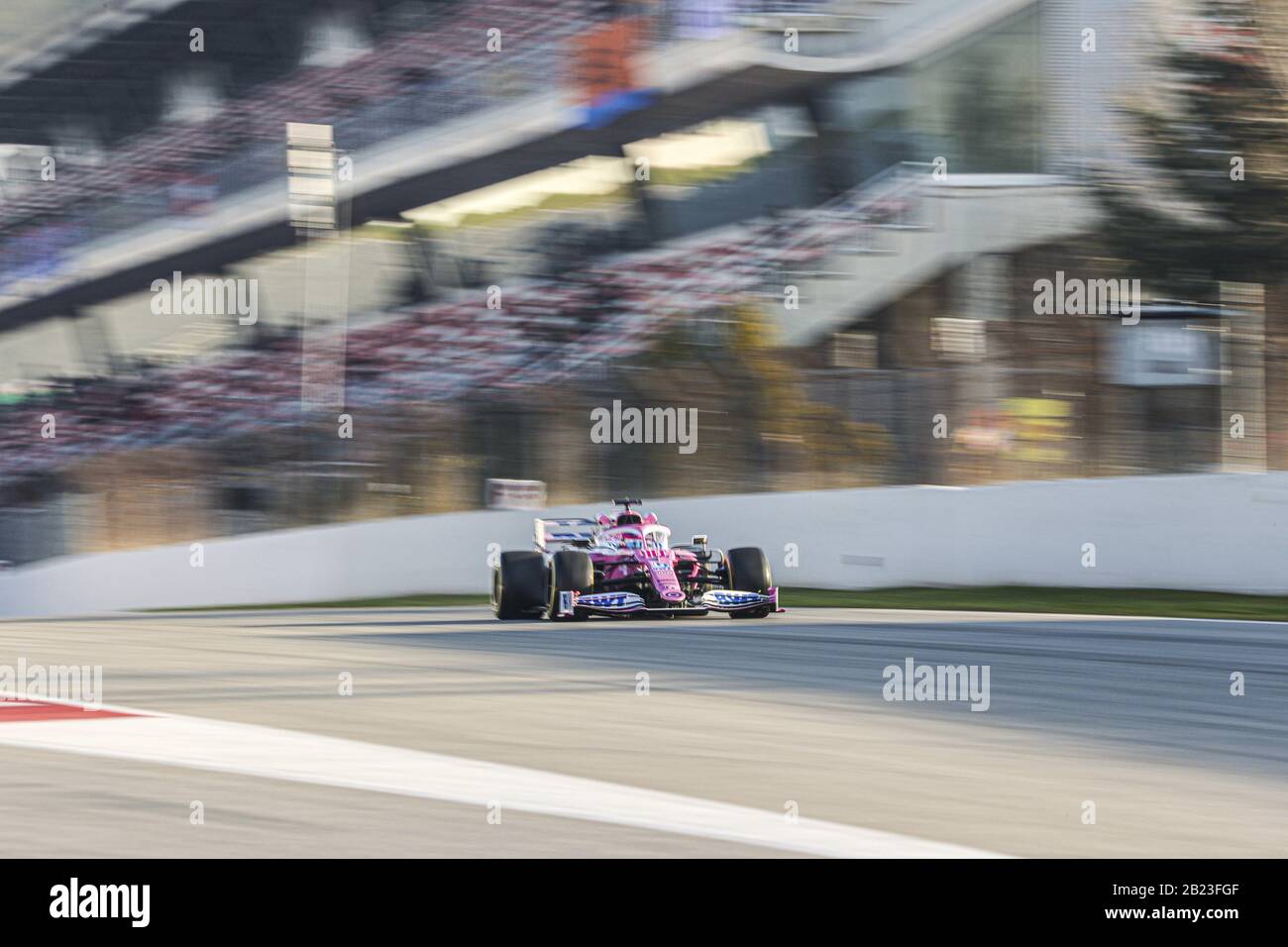 Lance Stroll (cdn) Rennpunkt f1 rp20 während Der Tests Vor der Saison 2020, Barcelona (Spanien), Italien, 21. Februar 2020, Motors Formel-1-Meisterschaft Stockfoto