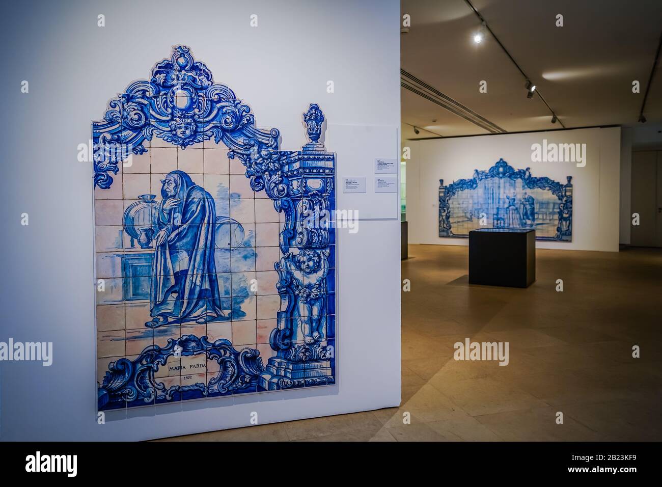 Das Museum Nacional do Azulejo (Nationales Fliesenmuseum) ist ein berühmtes Kultur- und Kunstmuseum in Lissabon Portugal Stockfoto