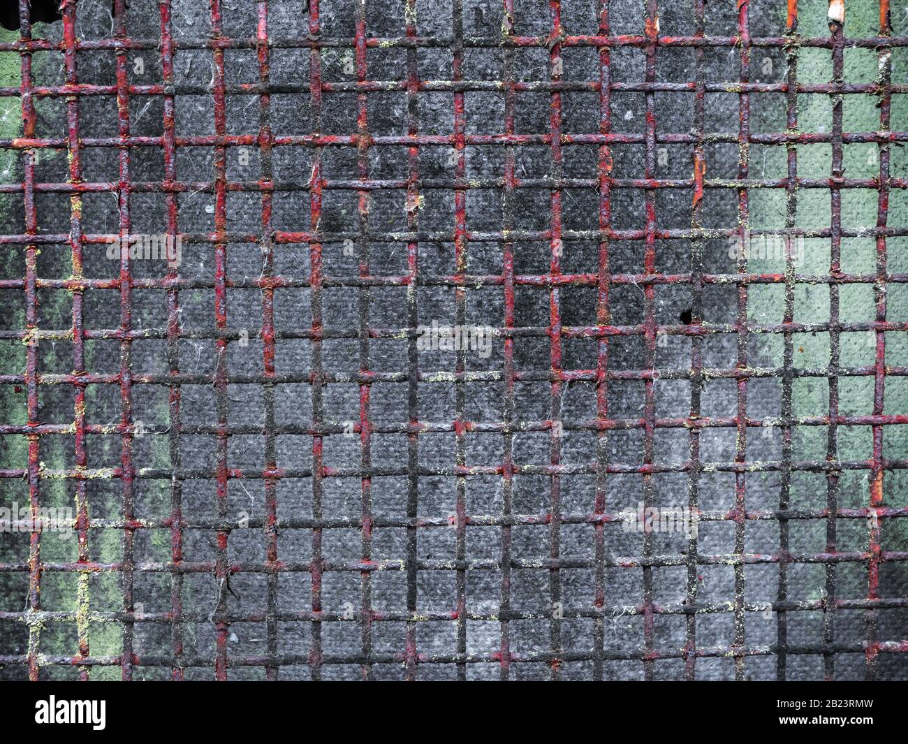 Rostige Metallgittertextur Stockfoto
