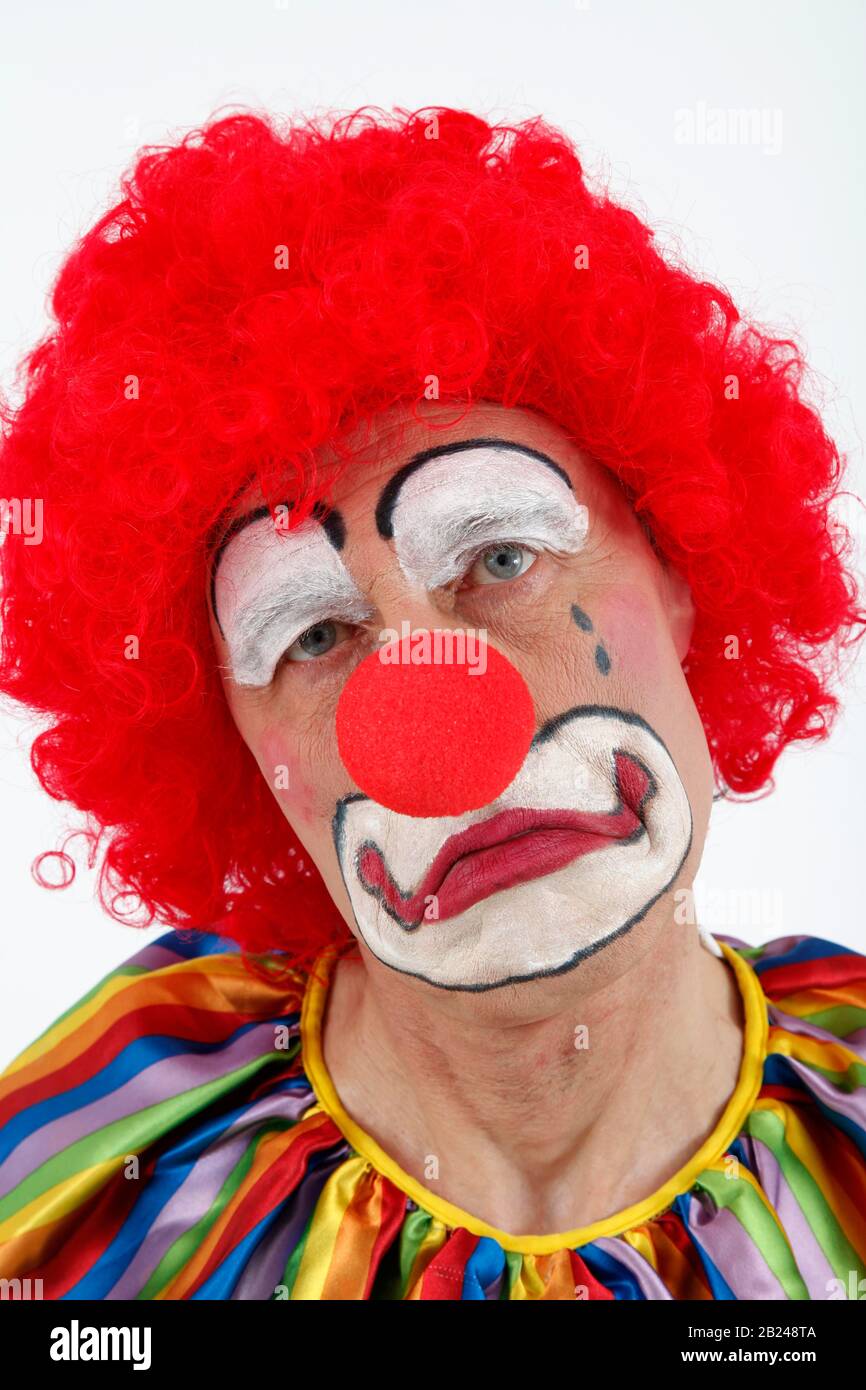 Clown Sad, Deutschland Stockfoto