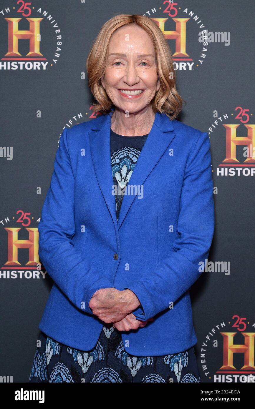 New York, USA. Februar 2020. Doris Kearns Goodwin nimmt an der Veranstaltung "HISTORYTalks: Leadership & Legacy" in der Carnegie Hall in New York, NY, 29. Februar 2020, Anteil. (Foto von Anthony Behar/Sipa USA) Credit: SIPA USA/Alamy Live News Stockfoto