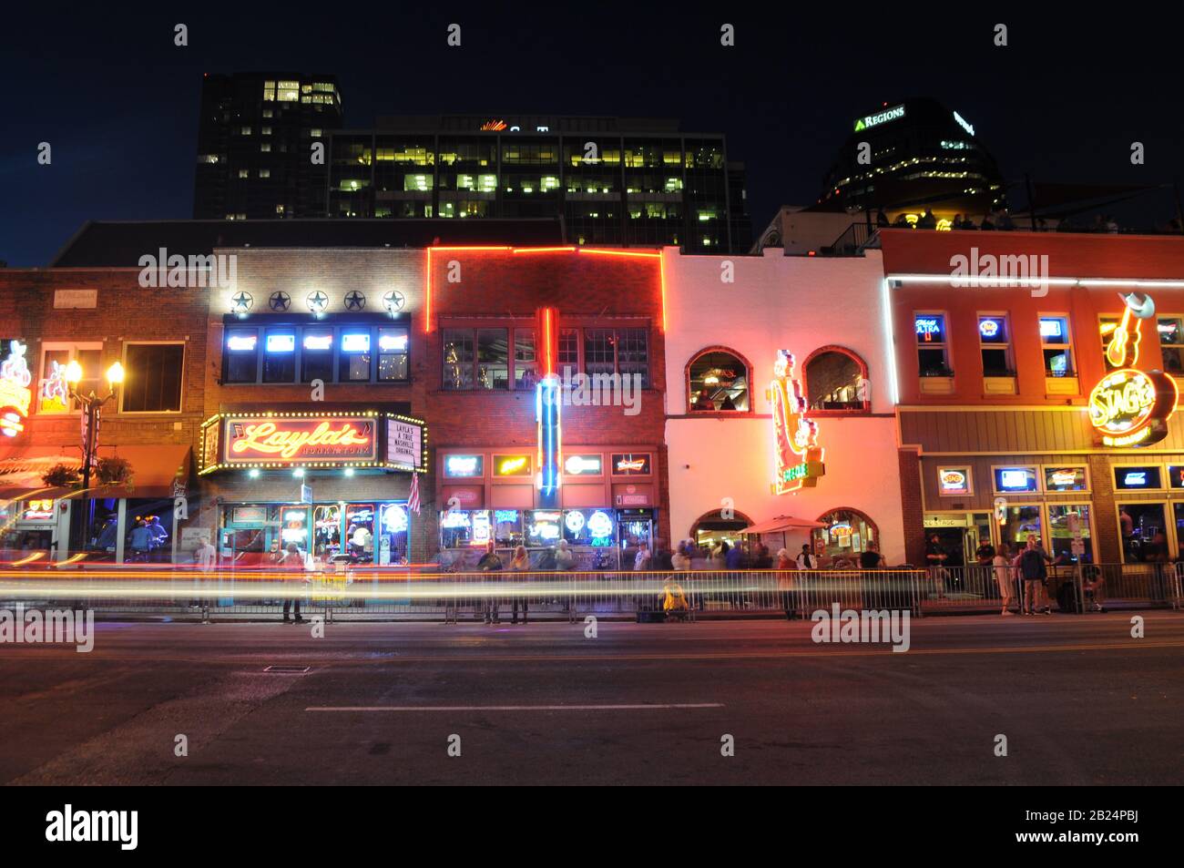 Broadway Street, Nashville, USA Stockfoto