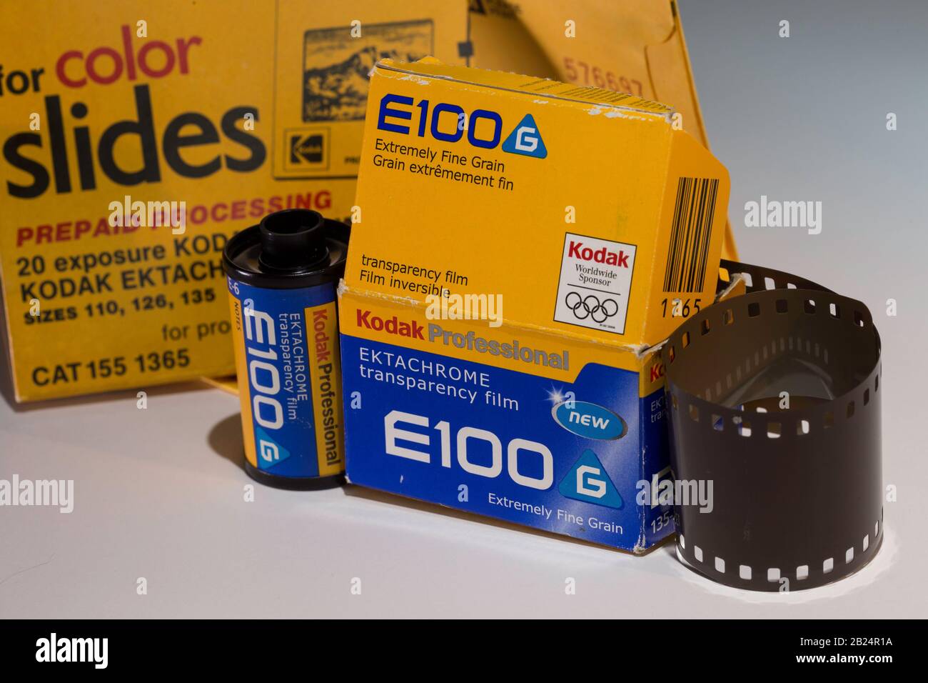Analoger Kodak Film and Mailer, USA Stockfoto
