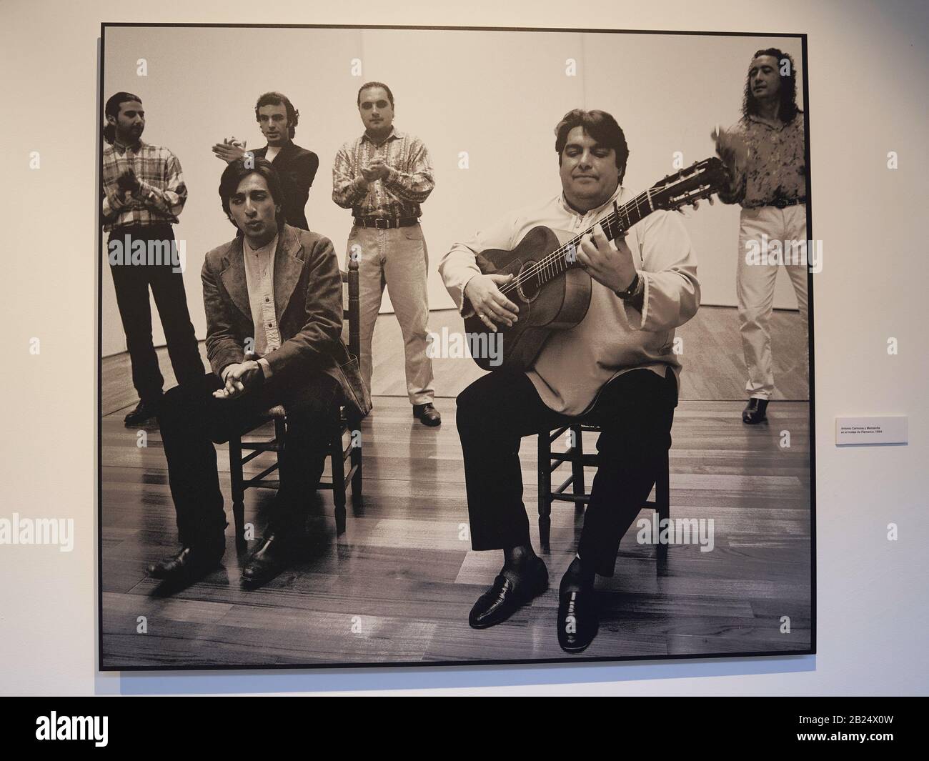 Fotoausstellung des spanischen Kinoregisseurs und Fotografen Carlos Saura im neuen Kulturzentrum von La Malagueta. Málaga, Spanien. Stockfoto