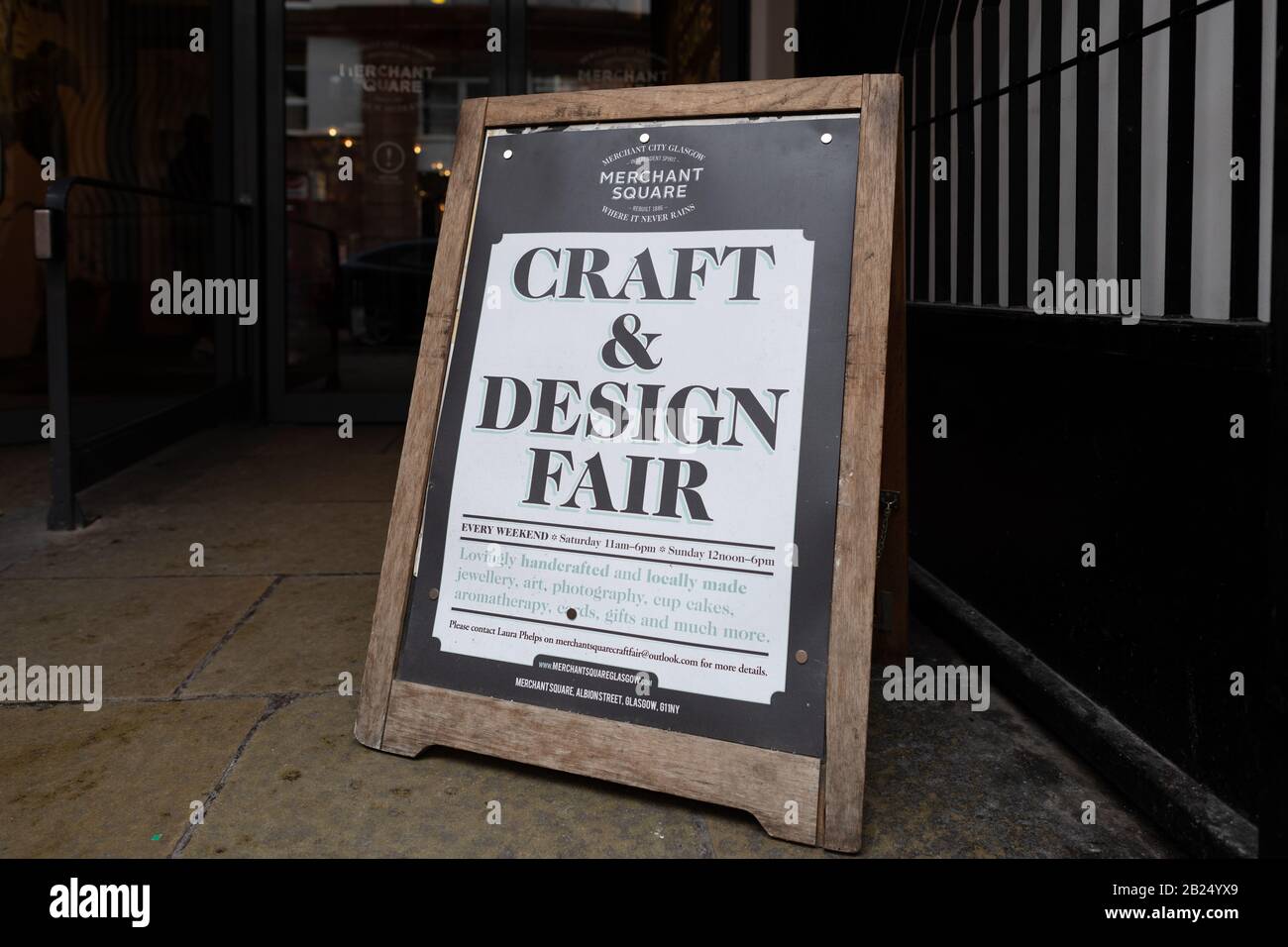 Merchant Square Craft and Design Fair, Merchant City, Glasgow, Schottland, Großbritannien Stockfoto