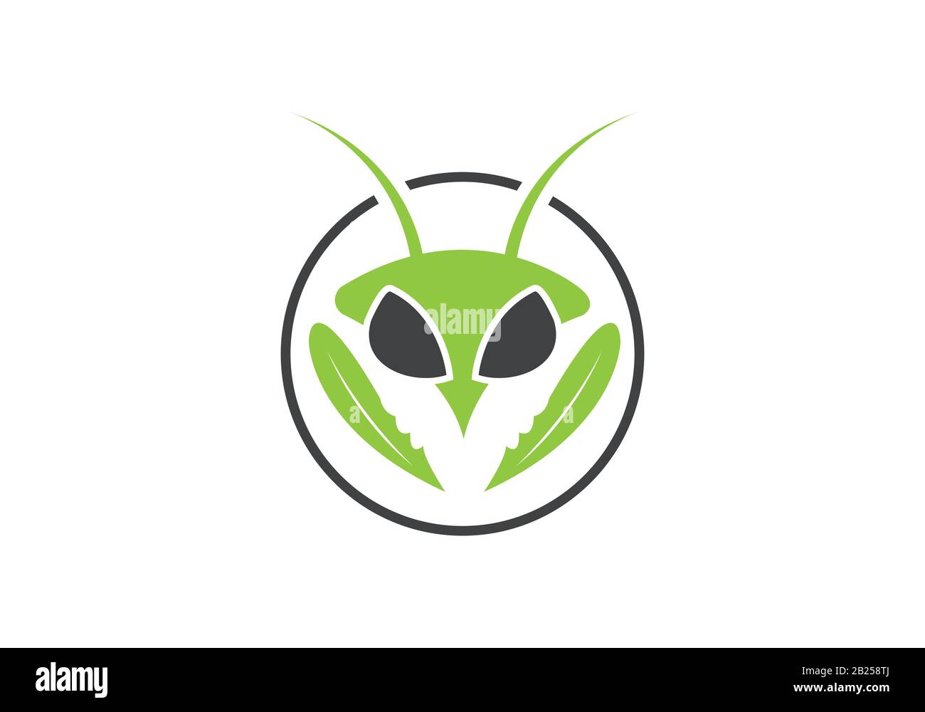 Insektenmörderlogo, Insektenlogo Design Stock Vektor