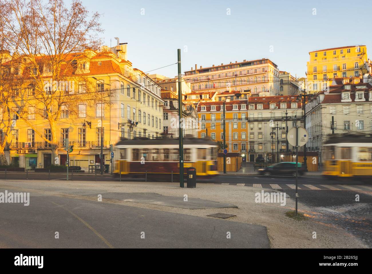 Straßen von Lissabon, Downtown, Lisboa, Portugal, 22. Februar 2020 Stockfoto