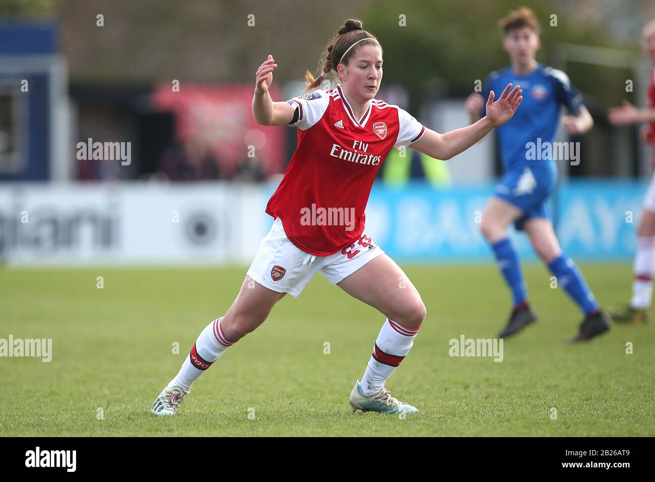 Ruby Grant von Arsenal Women vs Lewes FC Women, Women's FA Cup Football in Meadow Park am 23. Februar 2020 Stockfoto