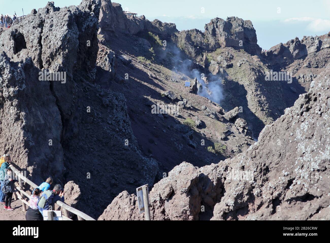 Escursione al Parco Nazionale del Vesuvio Stockfoto