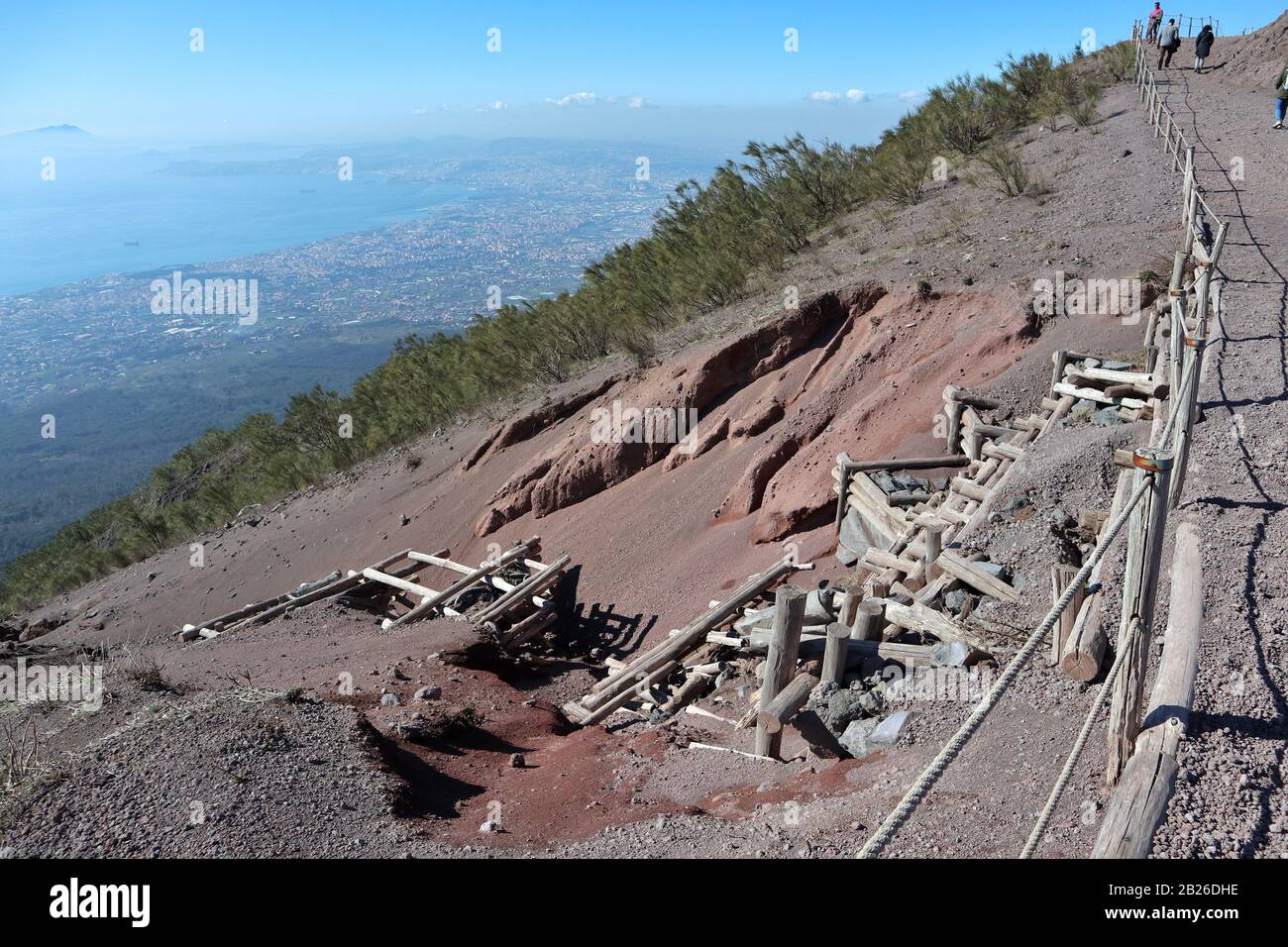 Escursione al Parco Nazionale del Vesuvio Stockfoto