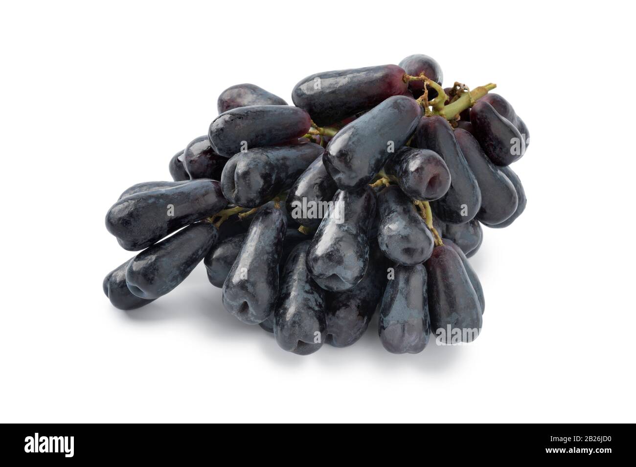 Bund reifer süßer Sapphire Trauben isoliert auf weißem Hintergrund Stockfoto