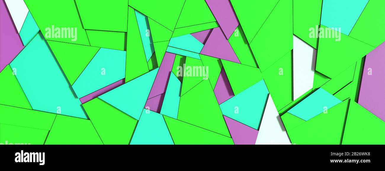 3D einfache geometrische abstrakte Muster Stockfoto