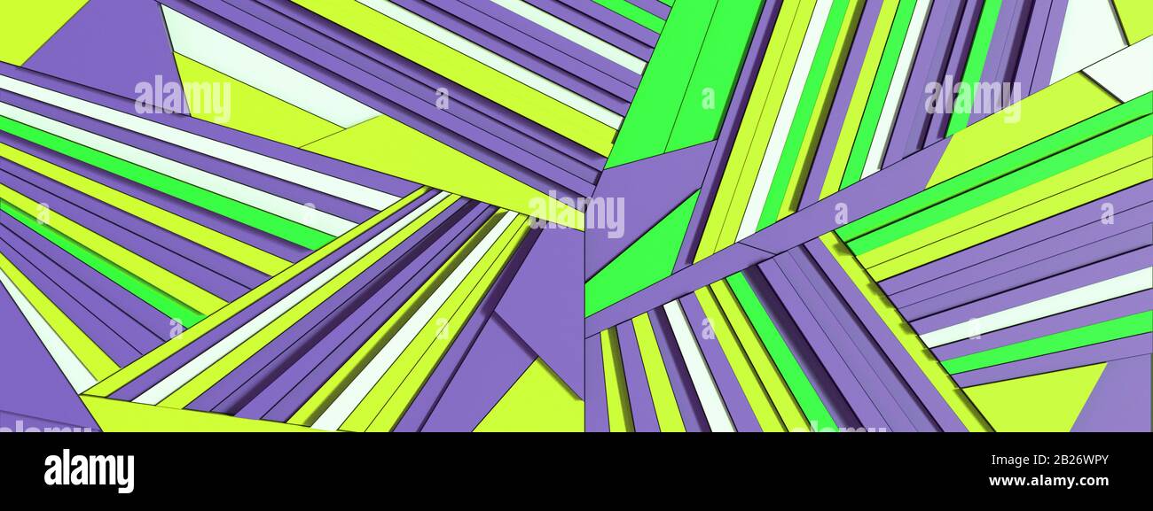 3D einfache geometrische abstrakte Muster Stockfoto