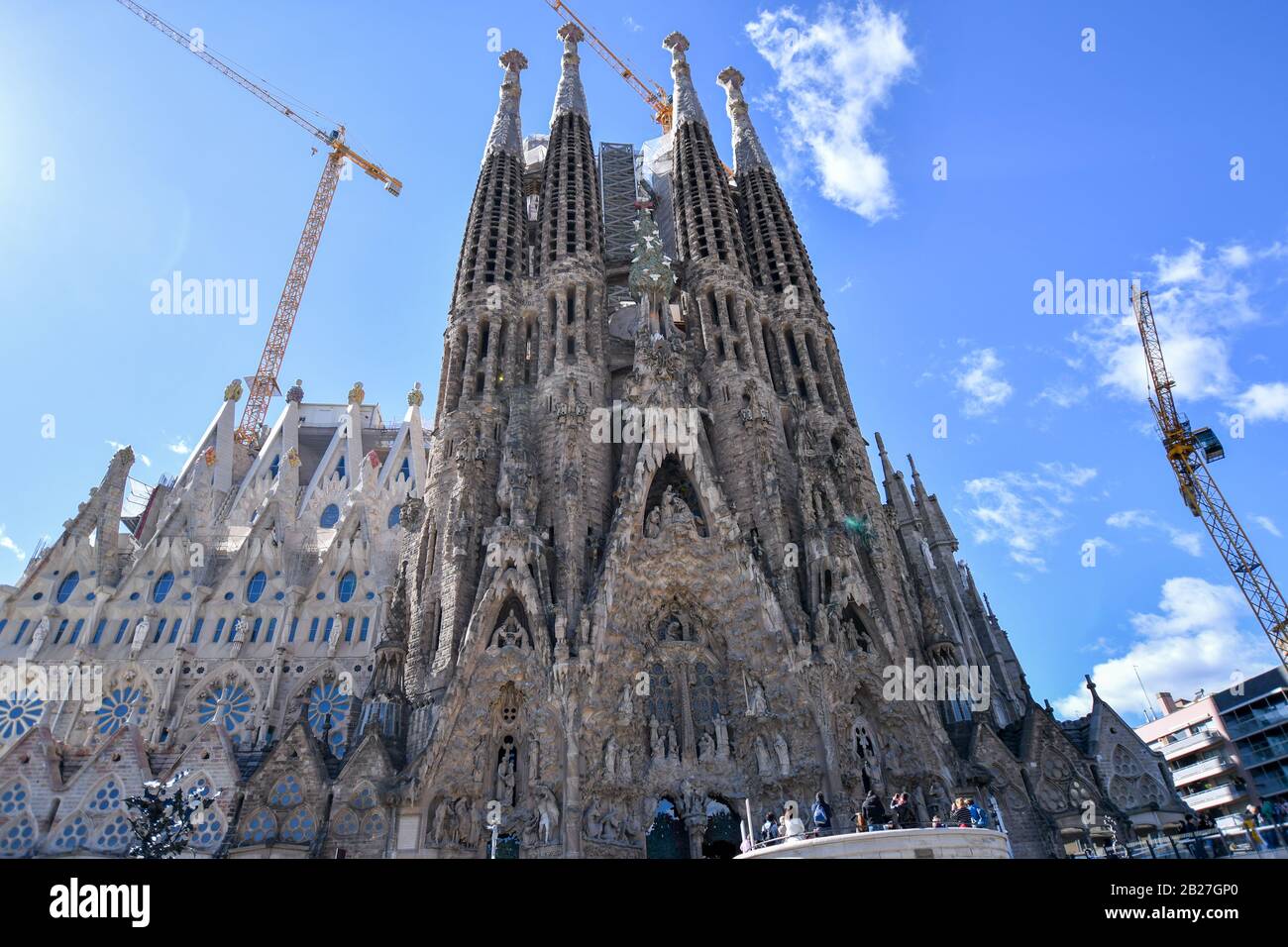 Barcelona España la sagrada familia de GAUDI 2020/01/ Stockfoto