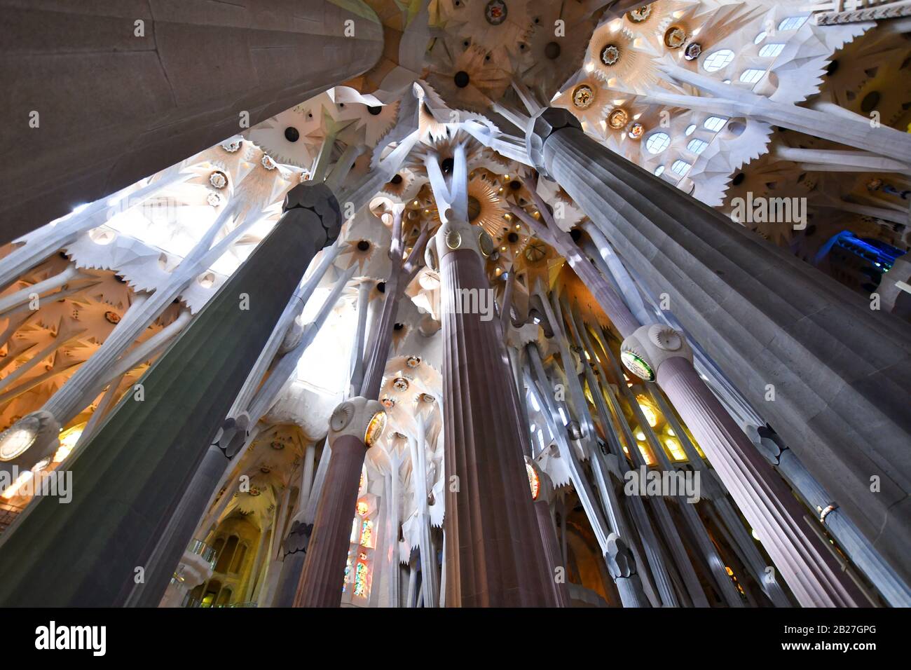 Barcelona España la sagrada familia de GAUDI 2020/01/ Stockfoto