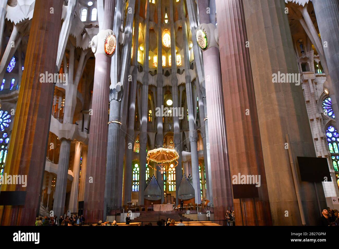 Barcelona España la sagrada familia de GAUDI 2020/01/ Stockfoto